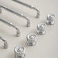 Round Bar Brass Cabinet Handles and Knobs for Wardrobes