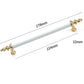 Fluted Zinc Alloy Cabinet Pulls in Shiny Finishes