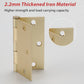 4in Brushed Brass Gold Butt Hinges with Square Corners Door Hinges