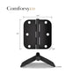 Matte Black 3.5 Inch with 5/8" Radius Corners Oil Interior Door Hinges