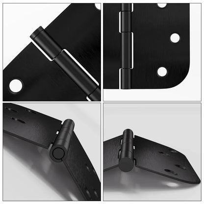 Matte Black 3.5 Inch with 5/8" Radius Corners Oil Interior Door Hinges