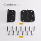 Matte Black 3.5 Inch with 5/8" Radius Corners Oil Interior Door Hinges