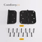 Stainless Steel 4 Inch Matte Black with 5/8" Radius Corners Door Hinges