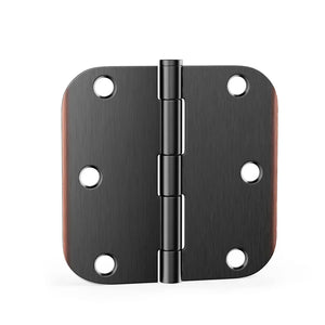 Stainless Steel 3.5 Inch with 5/8" Radius Corners Oil Rubbed Bronze Interior Door Hinges