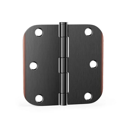 Stainless Steel 3.5 Inch with 5/8" Radius Corners Oil Rubbed Bronze Interior Door Hinges