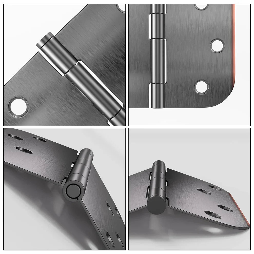 Stainless Steel 3.5 Inch with 5/8" Radius Corners Oil Rubbed Bronze Interior Door Hinges
