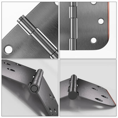 Stainless Steel 3.5 Inch with 5/8" Radius Corners Oil Rubbed Bronze Interior Door Hinges