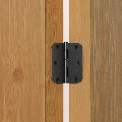 Stainless Steel 3.5 Inch with 5/8" Radius Corners Oil Rubbed Bronze Interior Door Hinges
