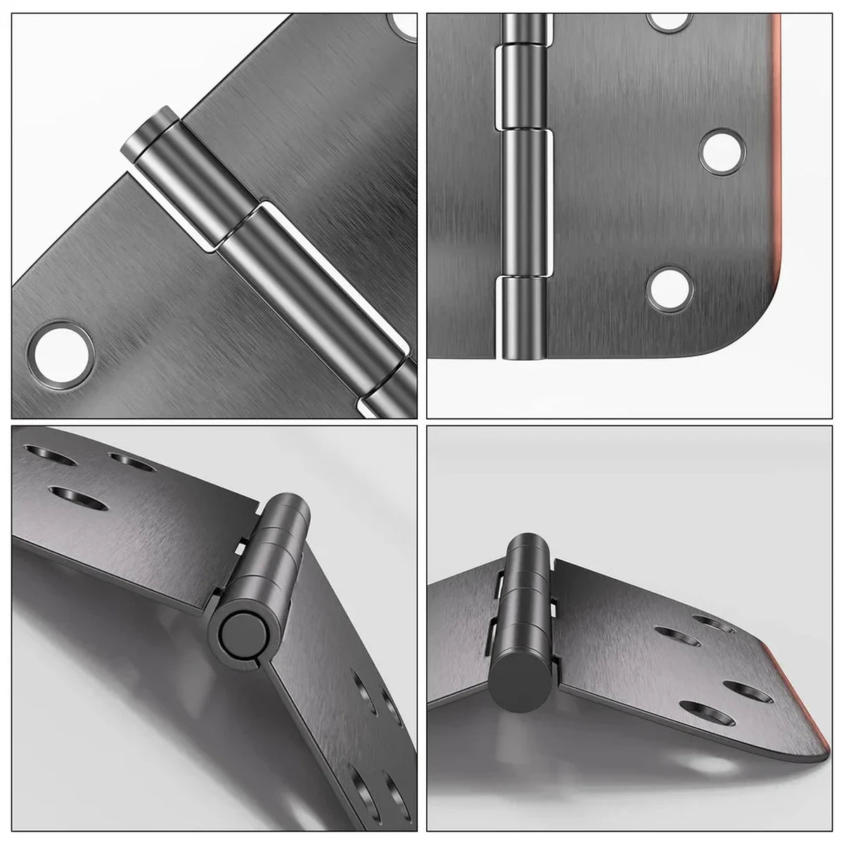 Stainless Steel 4 Inch Oil Rubbed Bronze with 5/8" Radius Corners Door Hinges for Interior Door