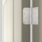 4 inch x 4 inch Brushed Nickel with Square & Round Corners Door Hinges
