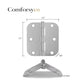 Nickel Brushed 3.5 Inch with 5/8" Radius Corners Oil Interior Door Hinges