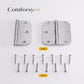 Nickel Brushed 3.5 Inch with 5/8" Radius Corners Oil Interior Door Hinges