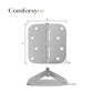 Stainless Steel 4 Inch with 5/8" Radius Corners Satin Nickel Brushed Door Hinges