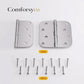 Stainless Steel 4 Inch with 5/8" Radius Corners Satin Nickel Brushed Door Hinges