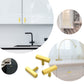 Square Brushed Gold Cabinet Pulls For Kitchen
