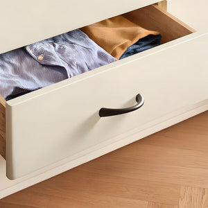 Curved Solid Zinc Alloy Cabinet Handles for Drawers