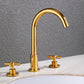 Modern 2-handle Brass Widespread Bathroom Sink Faucets
