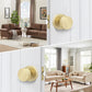 Heavy Duty Round Passage Door Knobs for Hallway and Closet Doors