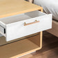 Wood Square Bar Cabinet Handles and Drawer Pulls with Brass Base