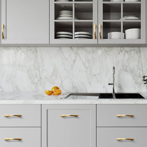 Curved Zinc Alloy Cabinet Handles and Drawer Pulls