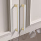 Two-Tone Slim Bar Cabinet Handles and Knobs for Wardrobes