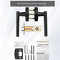 Gold and Black Interior Door Lever Handles for Bedroom and Hallway Doors