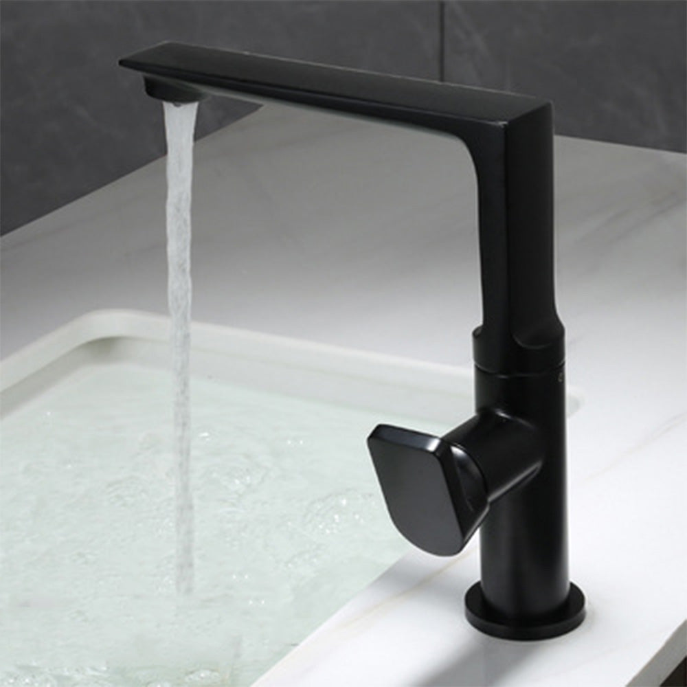 Ferron Modern Waterfall Single-Hole Bathroom Sink Faucet with 360° Swivel Spout