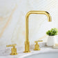 Dual Lever Brass Bathroom Sink Faucets