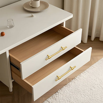 Brass Knurled T-Bar Cabinet Pulls and Drawer Handles