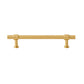 Gold Brass T-Bar Cabinet Handles and Matching Knobs