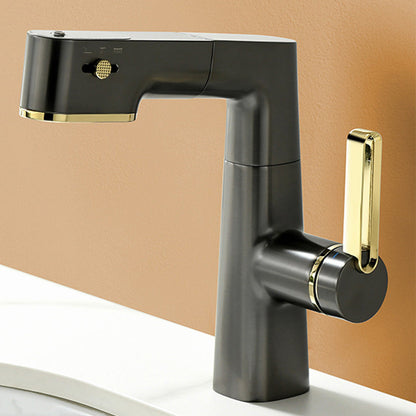 Belluno Modern Single-Handle Pull-Out Bathroom Sink Faucet with LED Temperature Display
