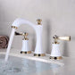Widespread Three-Hole Copper Bathroom Faucet