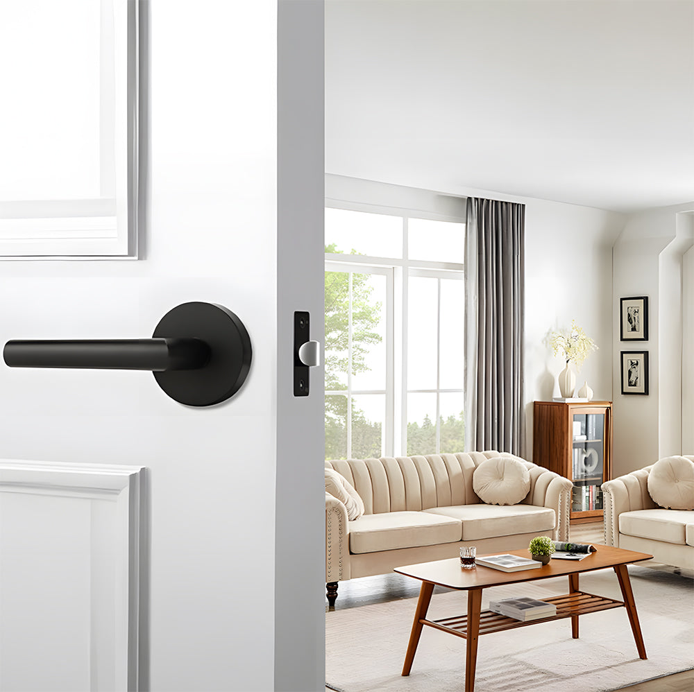 Zinc Alloy Passage Door Lever Handles for Closet and Hallway Doors
