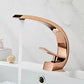 Single Handle Waterfall Arc Bathroom Sink Faucet