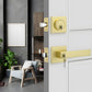 Keyed Entry Front Door Handleset with Single Cylinder Deadbolt