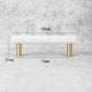 Marble T-Bar Cabinet Pulls with Gold-Tone Posts