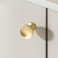 Smooth Curved Cabinet Handles and Round Knobs for Wardrobes
