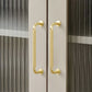 Threaded Ribbed Cabinet Handles and Pulls for Wardrobes