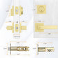 Keyed Entry Front Door Handleset with Single Cylinder Deadbolt