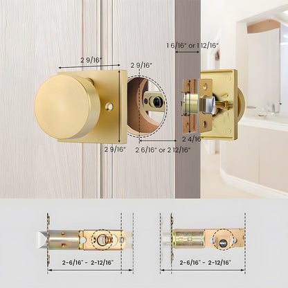 Keyed Entry Door Knob and Deadbolt Set for Exterior Doors