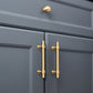 Gold Brass T-Bar Cabinet Handles and Matching Knobs