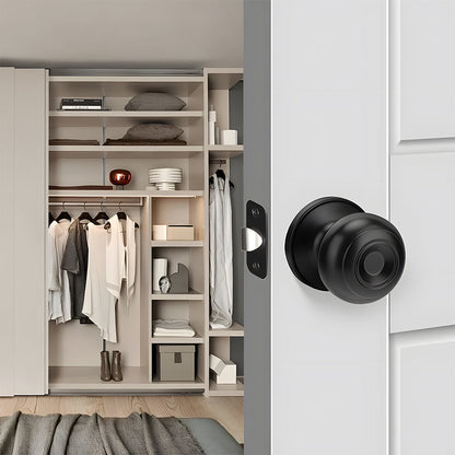 Round Interior Door Knobs with Dummy, Passage and Privacy Options