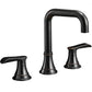 Simple Waterfall Black Bathroom Faucet