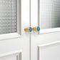 Colored Inset Cabinet Knobs for Wardrobes and Drawers