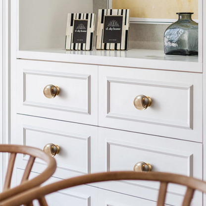 Champagne Bronze Crystal Cabinet Knobs