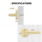 Zinc Alloy Passage Door Lever Handles for Closet and Hallway Doors