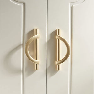 Half Moon Cabinet Pulls for Closets and Wardrobes