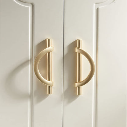 Half Moon Cabinet Pulls for Closets and Wardrobes