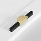 Gold / Black Half Moon Cabinet Pulls and Drawer Handles