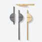 Textured Half Moon Cabinet Pulls, Zinc Alloy Drawer Handles